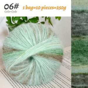 TEMU 10개 JIUWEIDIAOWANG 알파카 원사, 각 250g, 다색 그라데이션, DIY 스웨터, 스카프, 모자, 샤울, 코트, 담요, 쿠션용 부드러운 뜨개질 원사 - 30% 폴리에스터, 70% 알파카, 두꺼운 원사, 유화 스타일, 원사 볼