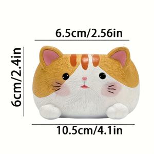 TEMU 1pc 창의적인 귀여운 고양이 꽃병 장식, 귀여운 고양이 식물용 플랜터, 정원, 집, 사무실 데스크탑 장식에 적합합니다.