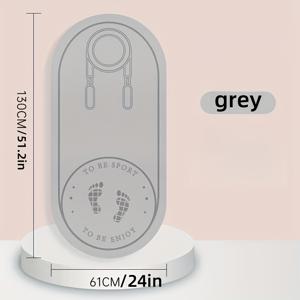 TEMU 1개 미끄럼 방지 충격 흡수 점프 로프 매트, 홈 체육관용 부드러운 TPE 소음 차단 바닥 패드, 피트니스, 요가 및 체중 감량 - 핑크색, 체육관 액세서리