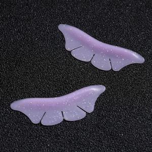 TEMU 1쌍/2개 실리콘 글리터 나비 속눈썹 리프트 쉴드, 속눈썹 펌 패드, 래쉬 리프팅 로드, 3D 속눈썹 컬러 액세서리 어플리케이터 도구