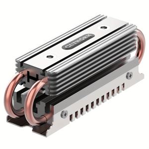 TEMU 1팩 M.2 방열판, 이중 구리 파이프, 더블 알루미늄 핀, 2280 SSD 호환, 성능 향상을 위한 패시브 냉각 솔루션