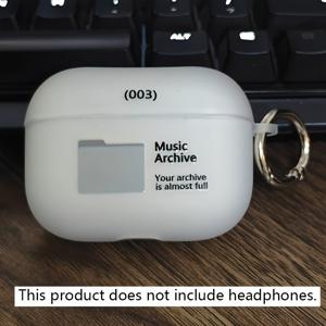 TEMU 심플 크리에이티브 무광 헤드폰 케이스 커버, for AirPods 1/2/3/Pro/Pro 2세대 이어버드 호환|헤드폰