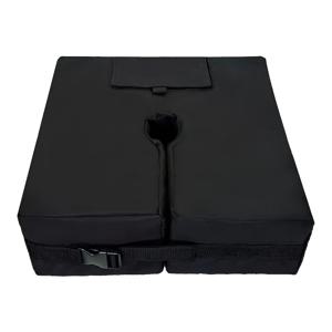 TEMU 1pc 야외 파티오 우산 샌드백 - 바람과 먼지에 방지, 사각형 선샤이드 캔버스 스탠드와 측면 슬롯 오픈으로 야외 우산 랙에 적합한 야외 파티오 우산 스탠드 | 현대 파티오 액세서리 | 내구성 우산 홀더, 우산 액세서리