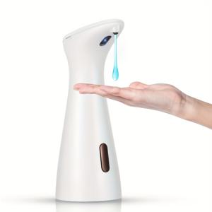 TEMU 자동 손세정제 디스펜서 6.76oz - 배터리 구동형 스마트 손세정제 디스펜서, 베이스 및 적외선 센서가 장착되어 손으로 사용하지 않아도 되는 디자인, 욕실 및 호텔에 적합, 손세척제 디스펜서로도 사용할 수 있습니다.