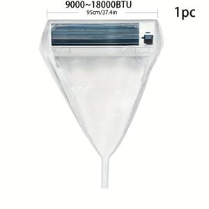 TEMU 범용 1.5P 두꺼운 에어컨 청소 후드와 물 수집 백 포함, 가정용 걸이형 에어컨 청소 커버 키트, 전기 필요 없음, 프라이 삽 및 엣지 삽 포함|에어컨커버
