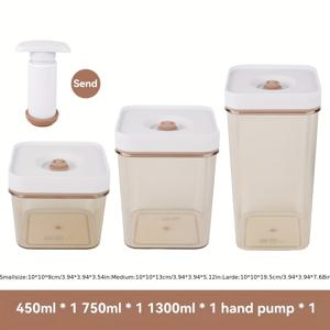 TEMU 4pcs 현대식 진공 보관용기, 플라스틱 식품 보관함, 냉장고 정리용, 뚜껑이 있는 신선도 보관함, 커피숍/레스토랑 과일 및 식품 보관용, 바구니, 상자 및 홈 정리용 컨테이너