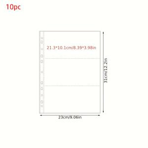 TEMU PP A4 Kpop 포토카드 바인더 스테이션러리 투명 다중 포켓 포토카드 홀더 DIY 사진 앨범 슬리브|포카바인더