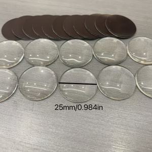 TEMU 40개 0.984인치 유리 돔 냉장고 자석 DIY 세트, 접착식 백 자석 20개와 투명 유리 볼록 라운드 젬 20개 포함, 주방 장식 및 달력 자석 스티커 메시지 고정 스티커 DIY 냉장고 자석 이스터
