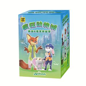 TEMU TOP TOY Zootopia Judy Hopps & Nick Wilde 시리즈 블라인드 박스 피규어 귀여운 애니메이션 캐릭터 미스터리 박스 PVC 컬렉션 랜덤 스타일 피규어 선물 장난감 장식품 데스크탑 장식