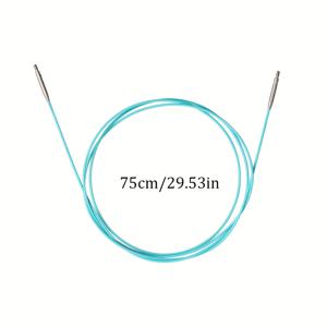 TEMU 2.0-5.0mm 분리 가능한 원형 니들, 5인치 교환 가능한 원형 니들, 4가지 크기의 유연한 케이블, 니들 안정기, 커넥터 커버, 손수 만든 DIY 니들, 니들 액세서리 포함