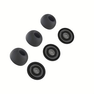 TEMU 갤럭시 버즈 3 프로 SM-R630N용 6쌍 교체 이어버드 팁 - 소프트 실리콘 및 메모리 폼, S/M/L 사이즈, 휴대 케이스 포함 및 완벽한 핏을 위한 다중 사이즈 이어팁, 맞춤형 이어버드 핏 | 세련된 액세서리 | 유연한 이어버드 커버