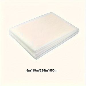 TEMU 1개 내구성 있는 PE 투명 온실 필름 - 겨울 보호용 서리 및 방풍 플라스틱 시트, 먼지 방지 식물 커버 담요, 온실 및 홀프용 서리 커버