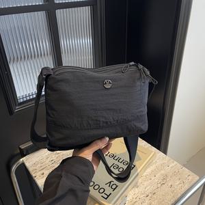 TEMU 1개 캐주얼 스타일 캔버스 크로스바디 백, 멀티레이어 2024 트렌디 멀티펑셔널, 방수 포터블 패션 숄더백, 비직물 소재, 소형 크로스바디 백