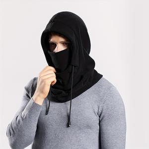 TEMU 겨울 모자 - 통기성 좋은, 남녀공용 따뜻한 야외용 모자, 끈으로 조절 가능