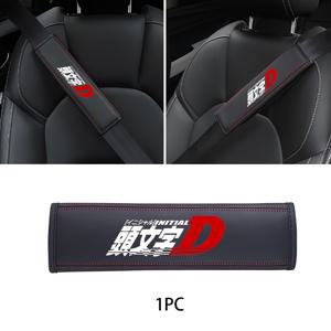 TEMU 1pc 초기 D 인조 가죽 자동차 시트 벨트 어깨 패드 커버 - 편안하고 보호되는 내구성 있는 스트랩이 있는 세련된 차량 내부 액세서리