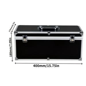 TEMU 400X180X170Mm 알루미늄 합금 보관 상자 4칸 보관 여행 가방 수하물 가방 카드 보관 상자 52/72+ PSA BGS GMA 스포츠 트레이딩 카드 - 내구성 있고 안전한 컬렉션 여행 가방, 화장품, 카드, 보석, 도구, 의류, 신발 및 모자 보관 상자, 보호 상자 (자물쇠 포함)