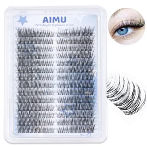 TEMU AIMU 14줄 252자연 속눈썹 클러스터 C 컬 헤어 클러스터 속눈썹 연장 왼쪽 및 오른쪽 클러스터 속눈썹 자연 속눈썹 클러스터 고품질 합성 소재로 제작, 가벼우며 유연하고 오래 지속