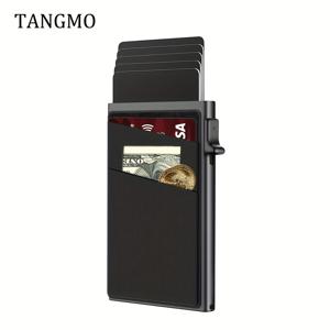 TEMU 남성용 RFID 차단 지갑, 자동 팝업 신용카드 홀더, 아크릴 명함 케이스 - 남성에게 이상적인 선물, 카드 홀더 지갑|명함지갑
