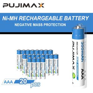 TEMU PUJIMAX 니켈-수소 배터리 1.2V Aaa300Mah 충전식 배터리, 1200회까지의 사이클 수명, 안정적인 전압, 우수한 비용 성능을 보유하고 있습니다. [1.2V 배터리 충전기 전용 사용 부탁드립니다.]