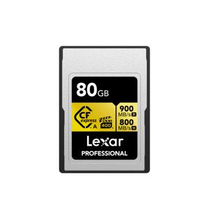 TEMU Lexar CFexpress 타입 A 80GB 메모리 카드, 읽기 속도 900MB/s, VPG400 소니 알파 1/7S, 3/A7m, 4/FX3/FX6 카메라용 - 프로페셔널 골든 시리즈 카드