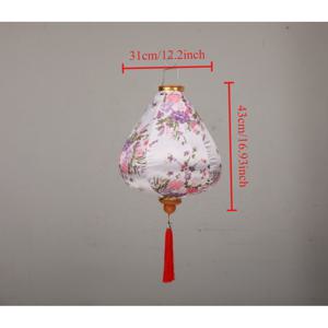 TEMU 전통 중국 실크 랜턴 - 수제 꽃무늬, 선명한 색상, 전기 불필요 - 크리스마스, 정원 파티 및 파티오용 실내외 장식, 내구성 있는 실크 & 금속, 간편 보관 가능