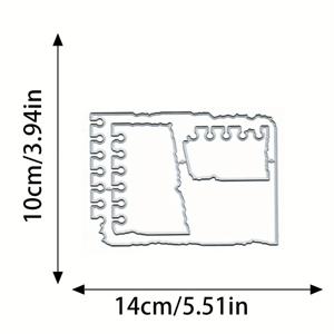 TEMU 1개 불규칙 스티커 페이퍼 엠보싱 메탈 커팅 다이, DIY 공예 카드 커팅 몰드 사진 장식 스크랩북용