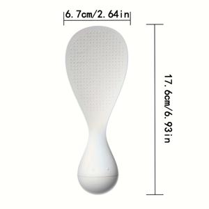 TEMU 1개, 붙지 않는 주방 스푼, 요리 및 서빙용 자립형 쌀 퍼 - 무취 & 쉽게 세척 가능한 플라스틱 쌀 스쿱