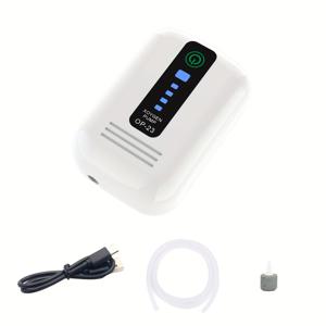 TEMU 통합된 낚시 탱크 에어레이터, 조용한 자동 아쿠아리움 공기 펌프, CO2 분배기, 배터리-전원/USB 듀얼 사용, 리튬 배터리, 수중 애완 동물, 낚시 펌프 및 필터용