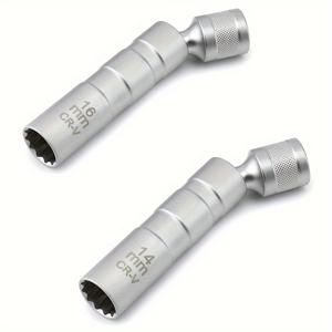 TEMU 2개 세트 14mm 16mm 자석 스파크 플러그 제거 도구 소켓 렌치 3/8
