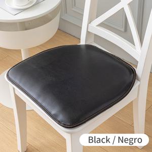 TEMU 1pc 빈티지 스타일 인조 가죽 스텐드 쿠션, 부드러운 리바운드 의자 패드, 미끄럼 방지 입자, 식사, 사무실, 자동차 사용을 위한 두꺼운 층, 15.7