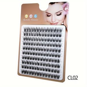 TEMU 소프트 내추럴 룩 10줄 쉬운 적용 C 컬 속눈썹, 12mm 길이 재사용 가능 0.07mm 캣아이/코스프레 DIY 속눈썹 연장