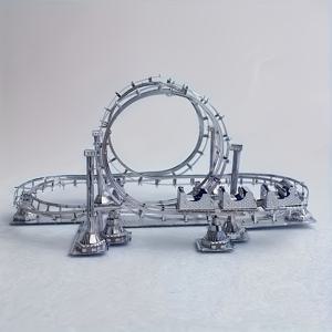 TEMU 3D 메탈 모델 키트, DIY 실버 그레이 아이언, 접착제 불필요 3D 퍼즐, 창의적인 지능형 장난감, 가정 장식 데스크탑 장식, 크리스마스 할로윈 선물 아이디어