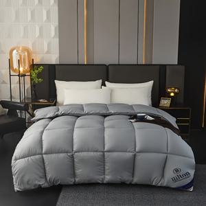 TEMU 1pc 럭셔리 힐튼 호텔 퀼트 컴포트 - 부드럽고 통기성이 좋은 올시즌 이불 커버, 기계 세탁 가능, 코너 버튼, 설치가 쉬움, 올시즌 편안함|퀼트 텍스처|기계 세탁 가능 커버, 이불 세트|이불