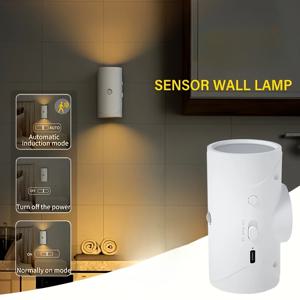 TEMU 모션 센서가 있는 스마트 LED 야간 조명, RGB 그라데이션 디머블 벽 램프, USB 충전식 실내 분위기 조명, 쉬운 설치를 위한 자석 베이스, 1500mAh 리튬 배터리, 현관, 침대 옆, 책상, 옷장에 적합 - 방수 기능 없음, ≤36V, 현관 조명 | 현대적인 장식 | 스마트 홈 조명, 침실용 LED 라이트