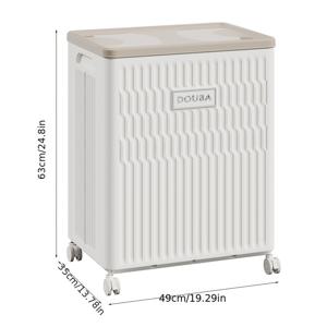 TEMU 두바 접이식 매직 수납함 - 컴팩트한 35cm 폭, 옷장 및 침대 옆/구석 공간 절약형 변신 정리함, 레트로 스타일 플라스틱 직사각형 디자인, 기숙사, 임대 주택 및 옷장 솔루션에 이상적, 침대 밑 수납|틈새선반