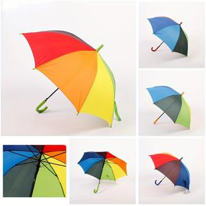 TEMU 2pcs 어린이용 우산 - 바람에 내리지 않음, 손잡이가 편안함, 자동으로 열림, 빨간색 끝이 있는 화려한 색상 디자인, 비오는 날과 야외 놀이에 완벽함, 비에 내리지 않음, 재미있는 디자인, 내구성이 뛰어난 천막