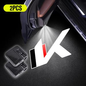 TEMU 2pcs LED 자동차 환영 조명 - for KIA 로고 디자인에 밝은, 배터리 구동, 문을 쉽게 열 수 있는, 차량, 스포츠, for KIA K2 K3 K4 K5 K7 K8 K9에 이상적 - 배터리 포함되지 않음, 자동차 액세서리 조명