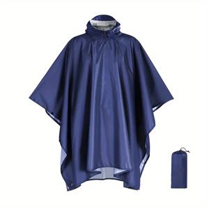 TEMU 1pc 경량 후드 케이프 - 3-in-1 다기능 캠핑 텐트, 매트 및 - 하이킹, 여행, 스포츠 - 내구성 있는 직물 재질, 남성 및 여성 모두에게 유니버설, 컬러 옵션, 하이킹 장비, 다용도 아웃도어 커버, 고품질 직물