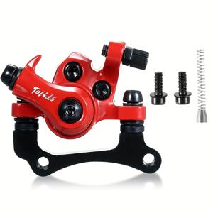 TEMU 10인치 전기 스쿠터 디스크 브레이크 키트 - Kugoo M4용 레드 철 브레이크 캘리퍼, 내구성 및 부드러운 승차, 스쿠터 액세서리 | 현대적인 스쿠터 디자인 | 부드러운 승차