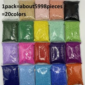 TEMU 5998개, 20색상 2mm, 팩당 5g, 총 100g, 초고품질 오로라 앤티크 라이스 비즈 루스 비즈, DIY 팔찌 및 귀걸이용 미니 비즈 세트, 발렌타인데이 선물용 엄마와 친구들을 위한