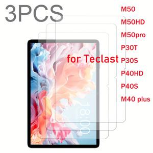 TEMU 3pcs 강화 유리 스크린 보호 필름 Teclast P30T P30S P30T 10.1'' M50 M50HD pro M40 plus 태블릿 보호 필름 9H 경도 HD 클리어 필름