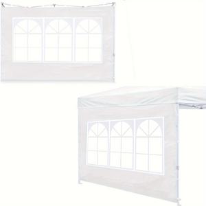 TEMU 1pc 옥스포드 천 PVC 천막 텐트 측면 벽, 팝업 천막, 즉시 선샤이드 측면 벽, 선샤이드 벽, 직선 다리 천막 측면 벽 (측면 벽만)