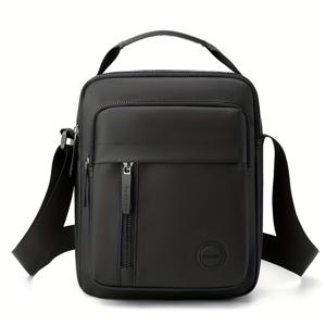 TEMU 데일리 출퇴근용 싱글 숄더백 캐주얼 남성용 멀티레이어 패션 크로스바디백 대용량 야외 여행용 소형 백팩|크로스백