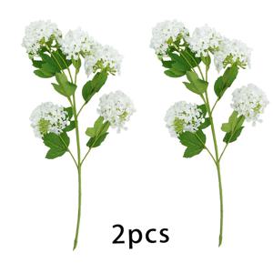 TEMU 2개 우아한 인공 수국 꽃 - 5개 머리 인조 부케, 홈 & 웨딩 장식용, 추수감사절, 크리스마스, , 어머니날에 완벽함
