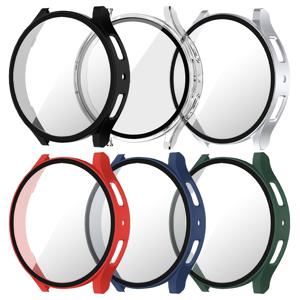 TEMU 6-Pack 내구성 있는 PC 스마트워치 케이스 스크린 프로텍터, Galaxy Watch Series 7/6/5/4, 40mm/44mm용 스크래치 방지 하드 PC 범퍼 커버 - 비방수 시계 액세서리