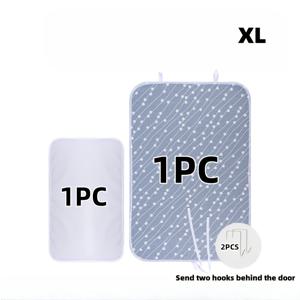 TEMU 4pcs 대형 접이식 다리미판 세트, 스팀 안전/열 저항 다리미 매트(스폰지 패딩 포함), 휴대용, 네트 패드 및 2개의 문걸이, 기숙사 및 가정용