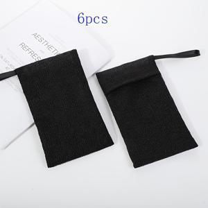 TEMU 6개입-각질 제거 목욕 비누 보호 가방, 얼굴 세정, 손 세정, 목욕 비누 거품망, 클렌징 폼 메쉬 가방, 나일론 비누 가방