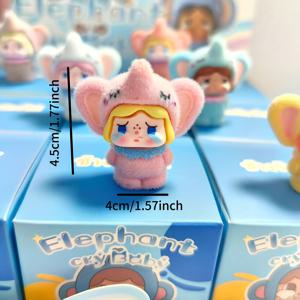 TEMU 1/12개 랜덤 비행 원숭이 울고 있는 인형, 창의적인 플로크 크래프트, 전기 없음, 실내 장식, 데스크탑 장식, 플로크 크래프트, DIY 액세서리, 파티 장식, 크리스마스, 졸업 시즌에 적합합니다.