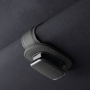 TEMU 자동차 비저 안경 홀더 - 안경용 자석 클립, 차량용 인조 가죽 안경 홀더, 다양한 안경 크기에 대한 범용 안경 클립
