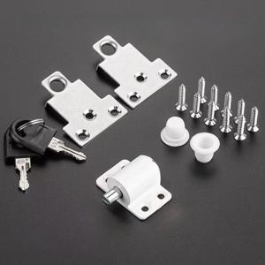 TEMU 1pc 내구성 있는 금속 도어 및 창문 잠금 장치, 평평한 보안 버클, 제한기 및 2개의 키 - 가정 안전을 위한 도난 방지 보호, 창문 및 문에 쉽게 설치할 수 있는 보안 잠금 장치, 가정용 보안 잠금 장치